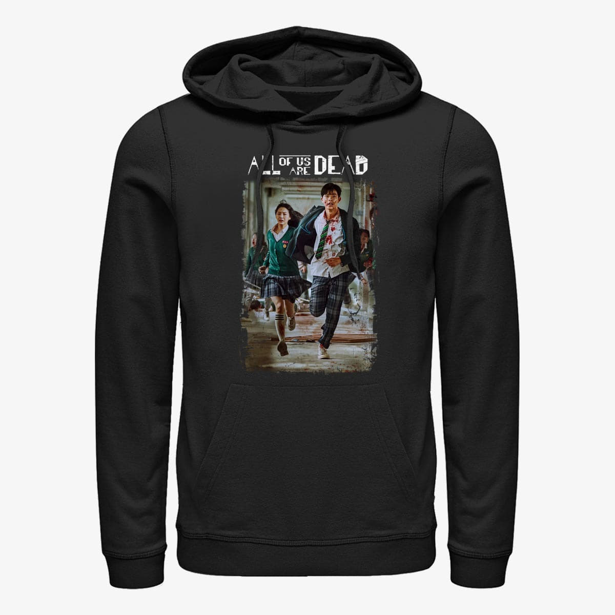 Sweatshirts Merch Netflix All Of Us Are Dead - Hall Run Unisex Hoodie Black