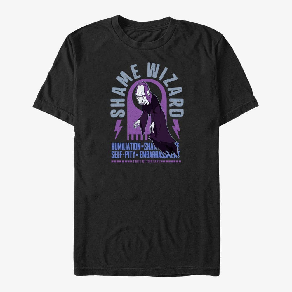 T-Shirts Merch Netflix Human Resources - Shame Wizard Shame Unisex T-Shirt Black