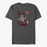 Merch Netflix Stranger Things - Stranger Flash Sheet Unisex T-Shirt Dark Heather Grey