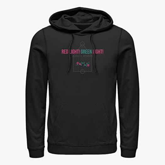 Sweatshirt Merch Netflix Squid Game - Red Lights Green Unisex Hoodie Black