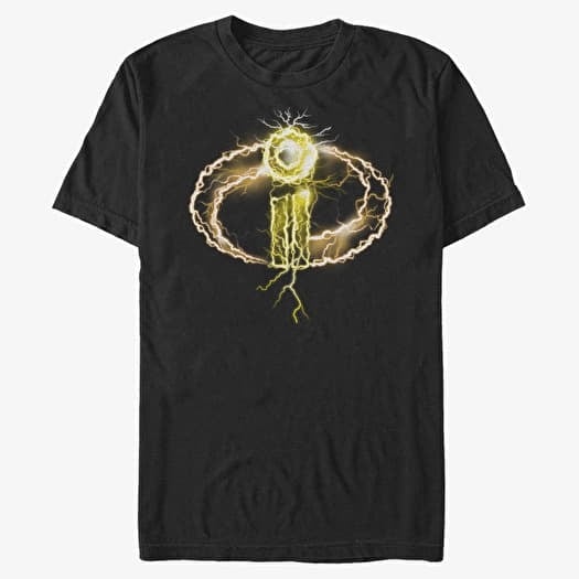 Maglietta Merch Pixar Incredibles 2 - Lightning Logo Unisex T-Shirt Black