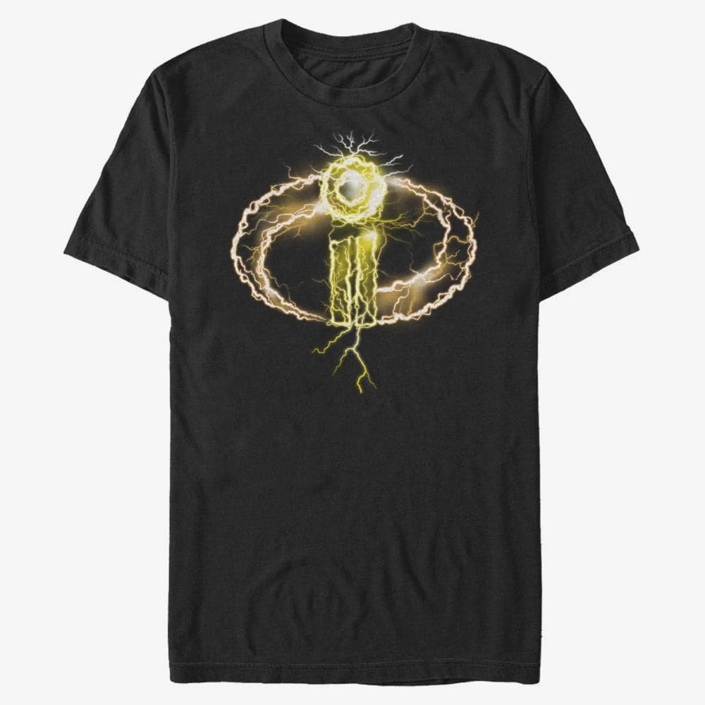 T-shirts Merch Pixar Incredibles 2 - Lightning Logo Unisex T-Shirt Black