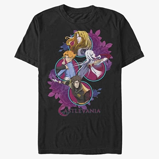 T-shirt Merch Netflix Castlevania - Four Circles Unisex T-Shirt Black