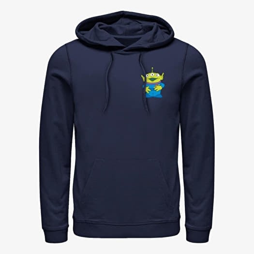 Sweatshirt Merch Pixar Toy Story 1-3 - ALIEN PATCH Unisex Hoodie Navy Blue