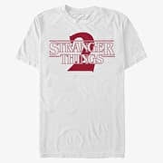 Merch Netflix Stranger Things - Stranger Two Solid Logo Unisex T-Shirt White