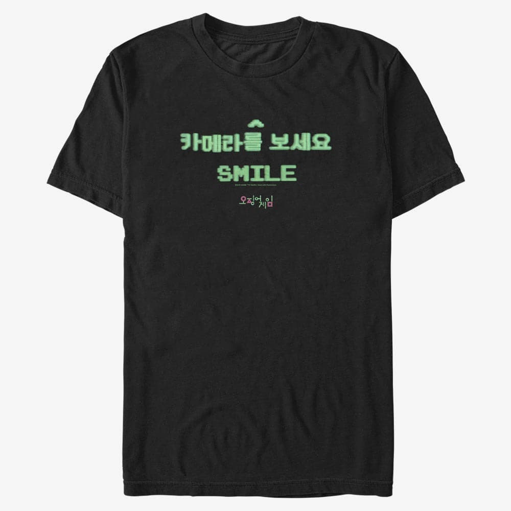 T-shirts Merch Netflix Squid Game - SMILING GAMES Unisex T-Shirt Black