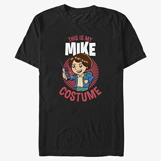 Tricou Merch Netflix Stranger Things - Mike Costume Unisex T-Shirt Black