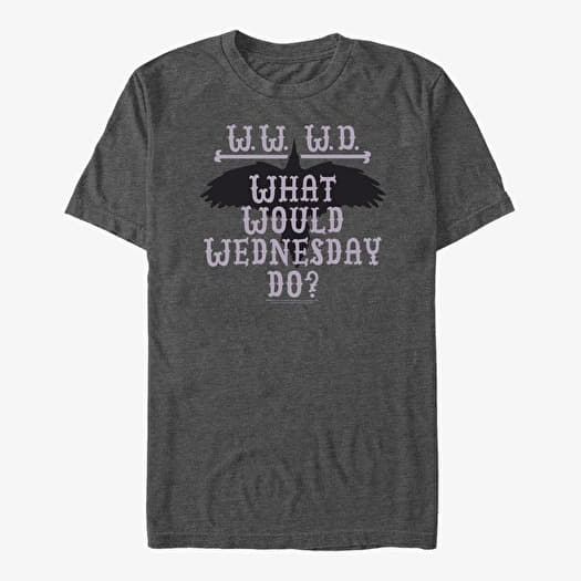 Camiseta Merch MGM Wednesday - What Wednesday Do Unisex T-Shirt Dark Heather Grey