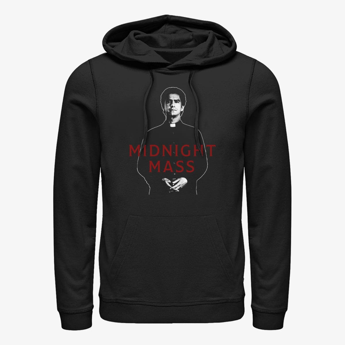Bluzy Merch Netflix Midnight Mass - Father Paul Unisex Hoodie Black