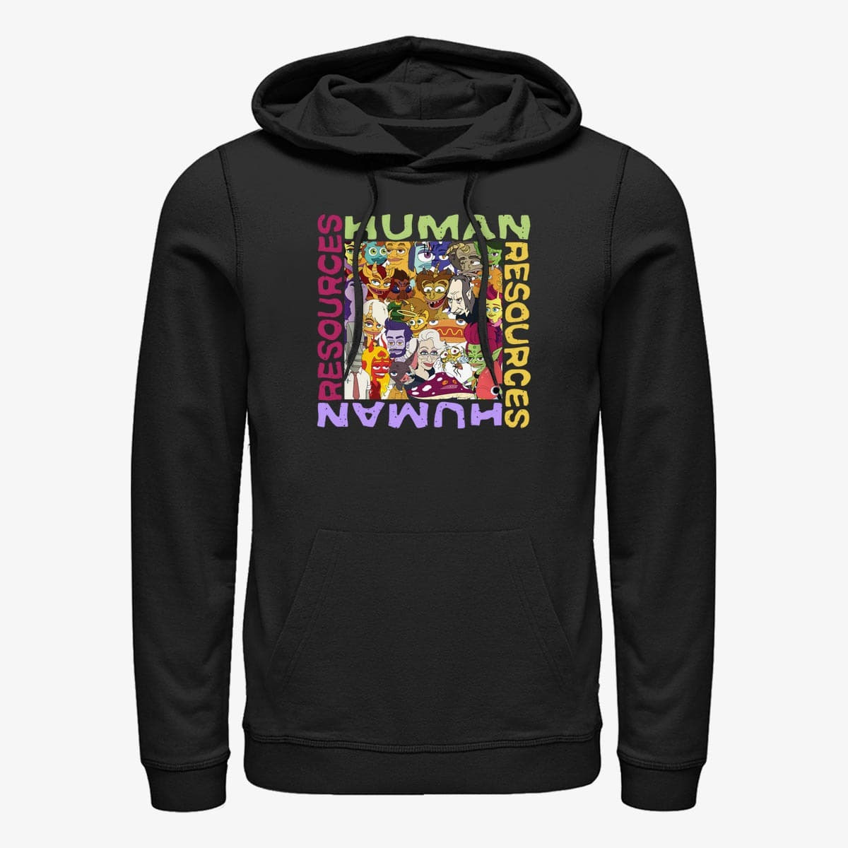 Mikiny Merch Netflix Human Resources - The Group Unisex Hoodie Black