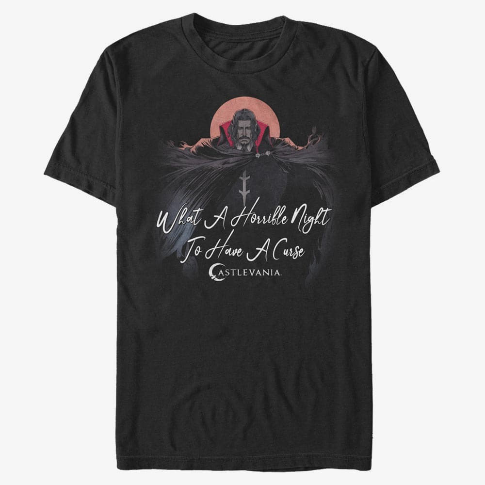 Camisetas Merch Netflix Castlevania - Horrible Night To Have A Curse Unisex T-Shirt Black