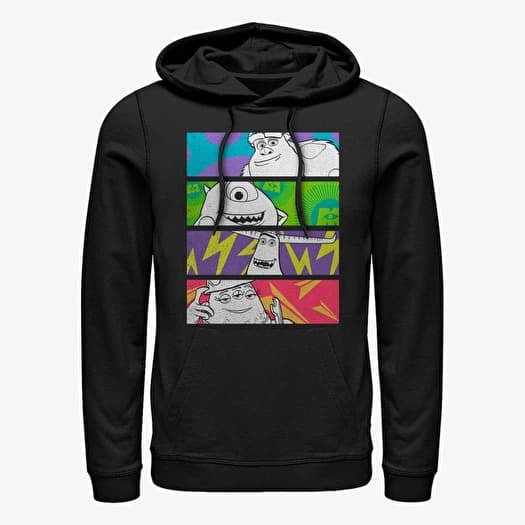 Džemperis Merch Pixar Monsters At Work - Color Panels Unisex Hoodie Black