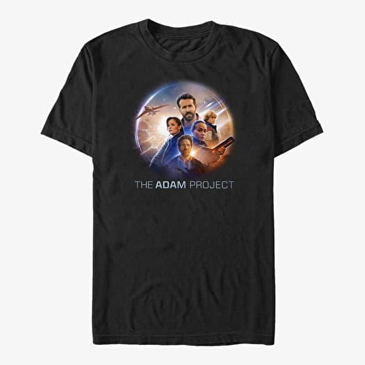 Majica Merch Netflix The Adam Project - Characters Badge Unisex T-Shirt Black