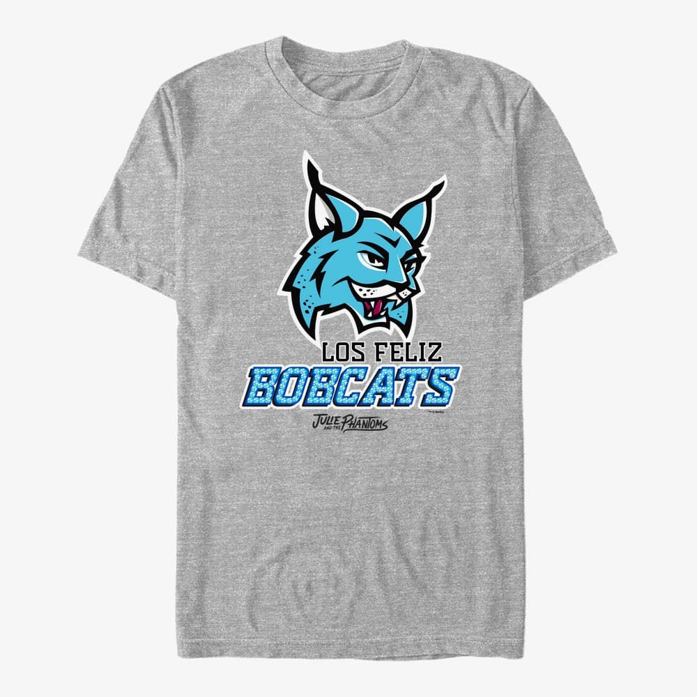 Trička Merch Netflix Julie And The Phantoms - Bobcats Unisex T-Shirt Heather Grey