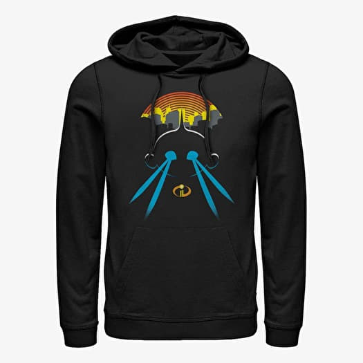 Pulóver Merch Pixar Incredibles 2 - Lazer Eyes Unisex Hoodie Black