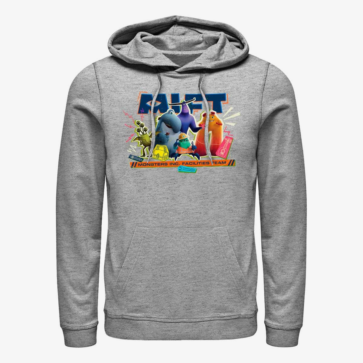 Sweatshirts Merch Pixar Monsters At Work - Mift Comedians Unisex Hoodie Heather Grey