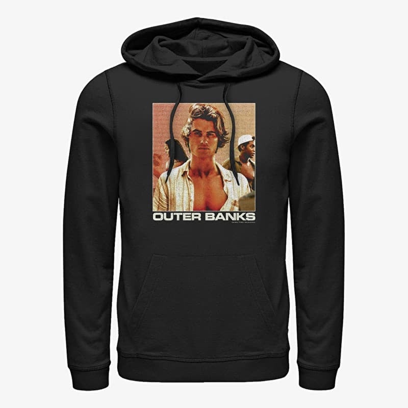 Sweatshirt Merch Netflix Outer Banks - Waves Poster Unisex Hoodie Black