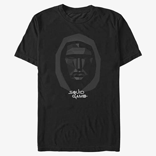 Camisetas Merch Netflix Squid Game Front Man Geometric Unisex T Shirt Black Queens