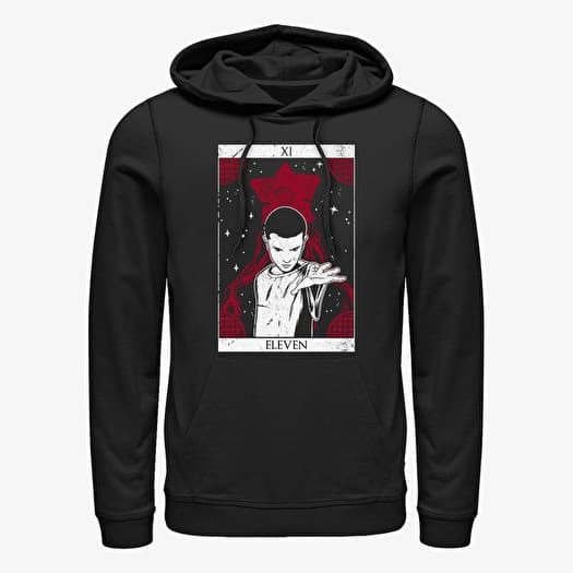 Kampsun Merch Netflix Stranger Things - ELEVEN TAROT Unisex Hoodie Black