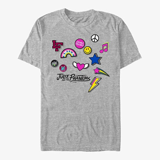 T-shirt Merch Netflix Julie And The Phantoms - JATP Icons Unisex T-Shirt Heather Grey