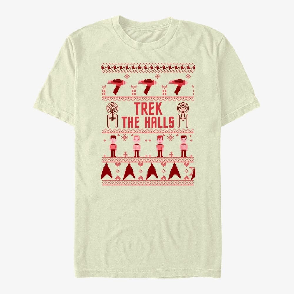 T-Shirts Merch Paramount Star Trek - Holiday Lighting Unisex T-Shirt Natural