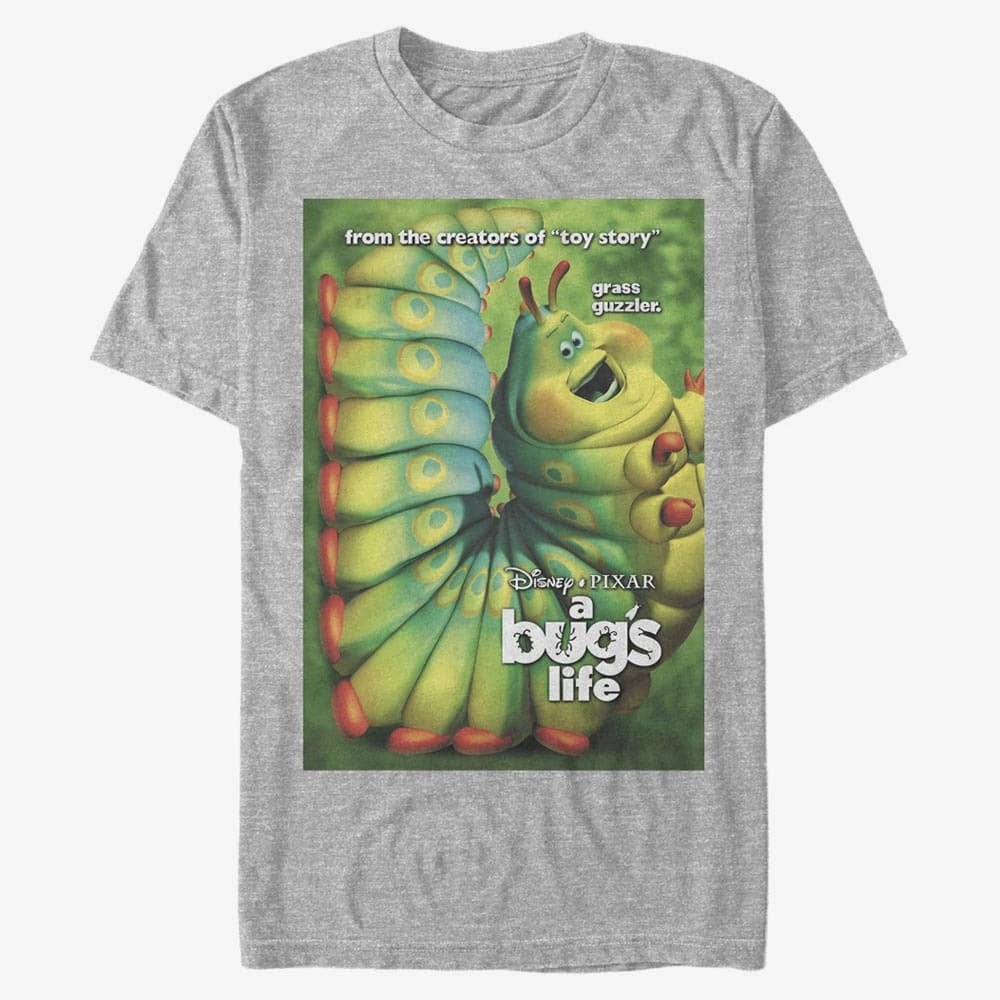 T-Shirts Merch Pixar A Bug's Life - Catepillar Poster Unisex T-Shirt Heather Grey