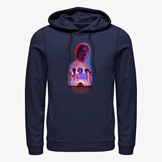 Sweatshirt Merch Netflix Stranger Things - Billy Starcourt Unisex Hoodie Navy Blue