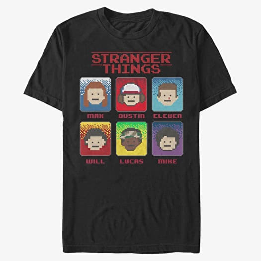 Majica Merch Netflix Stranger Things - 8 Bit Stranger Unisex T-Shirt Black