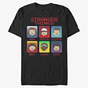 Merch Netflix Stranger Things - 8 Bit Stranger Unisex T-Shirt Black