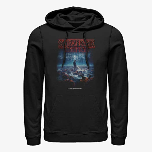 Sweatshirt Merch Netflix Stranger Things - Strange Pumpkins Unisex Hoodie Black