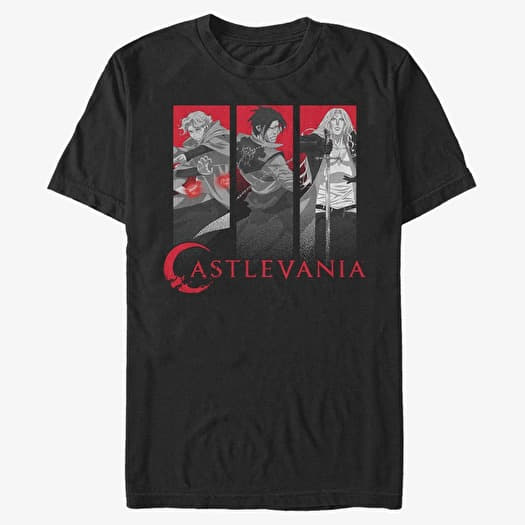 Tričko Merch Netflix Castlevania - Trio Box Up Unisex T-Shirt Black
