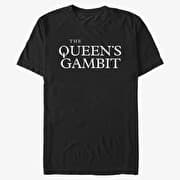 Merch Netflix The Queen's Gambit - Merch Logo Unisex T-Shirt Black