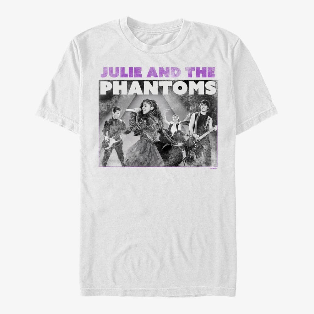 Magliette Merch Netflix Julie And The Phantoms - Julie Gig Poster Unisex T-Shirt White