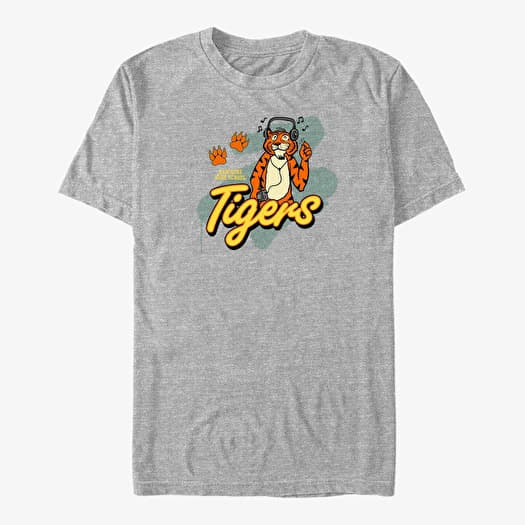 Marškinėliai Merch Netflix Stranger Things - Tigers Hawkins High School Unisex T-Shirt Heather Grey