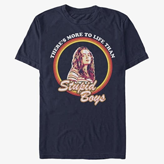 Majica Merch Netflix Stranger Things - Stupid Boys Unisex T-Shirt Navy Blue