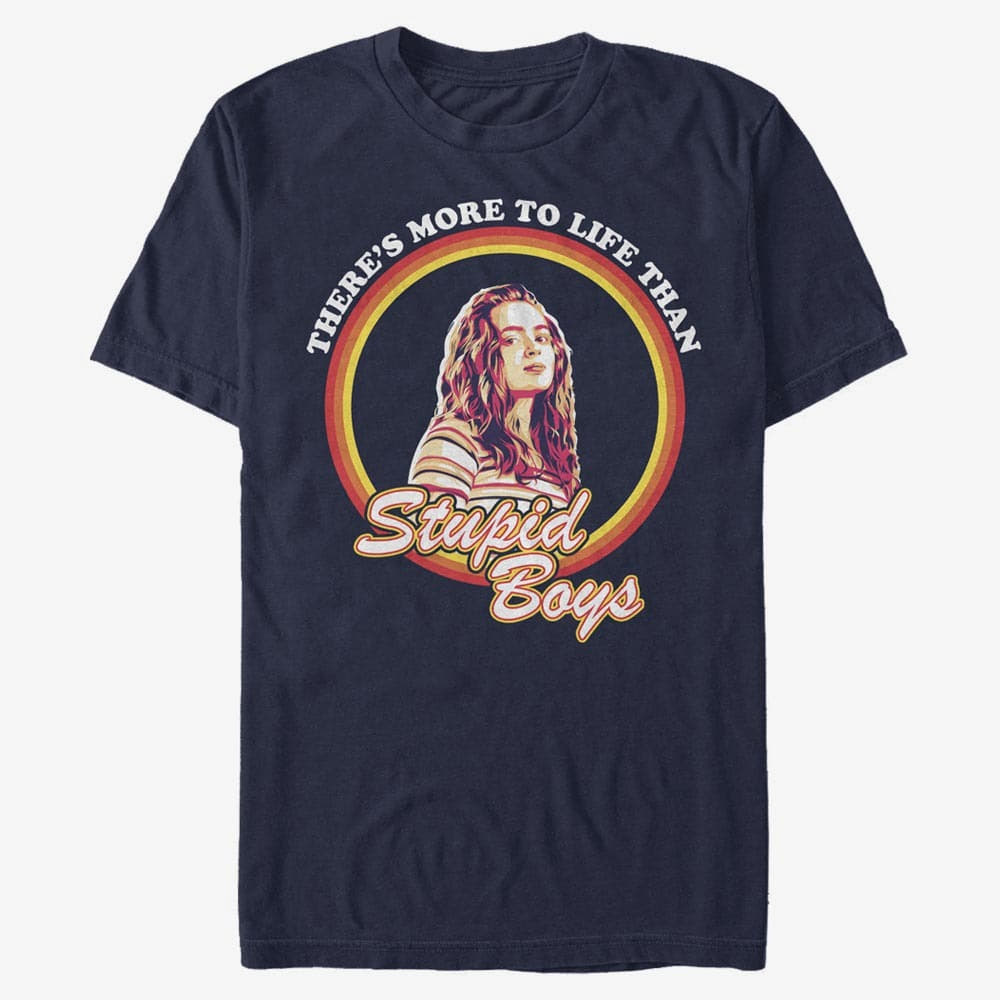 T-shirts Merch Netflix Stranger Things - Stupid Boys Unisex T-Shirt Navy Blue