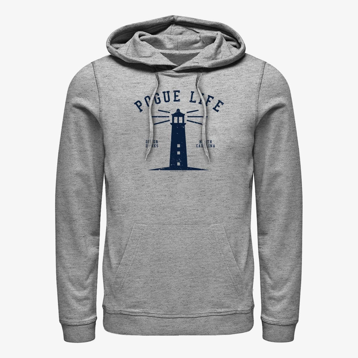 Kapuutsikud ja kampsunid Merch Netflix Outer Banks - POGUE LIFE Unisex Hoodie Heather Grey