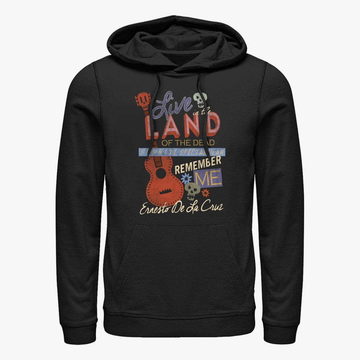 Dukserice Merch Pixar Coco - Viva Coco Unisex Hoodie Black
