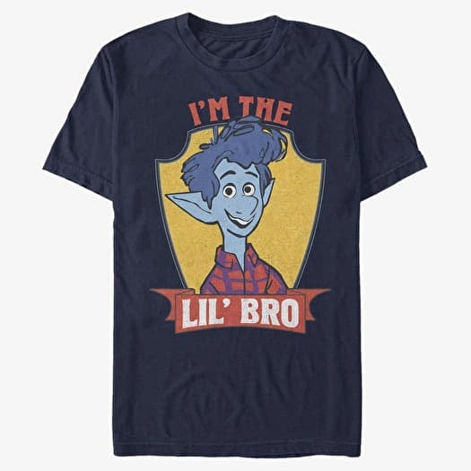 Póló Merch Pixar Onward - Lil Bro Unisex T-Shirt Navy Blue