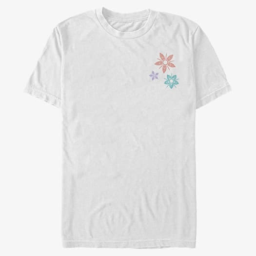 Tričko Merch Pixar Raya and the Last Dragon - Flowers Unisex T-Shirt White