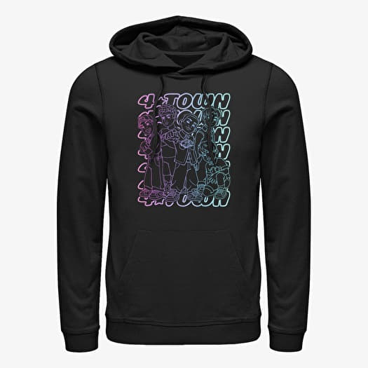 Hanorac Merch Pixar Turning Red - Pastel 4 Town Unisex Hoodie Black