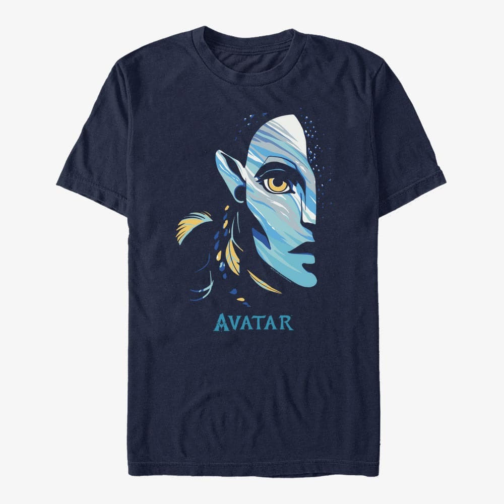 T-shirts Merch Twentieth Century Fox Avatar 2 - Half Face Unisex T-Shirt Navy Blue