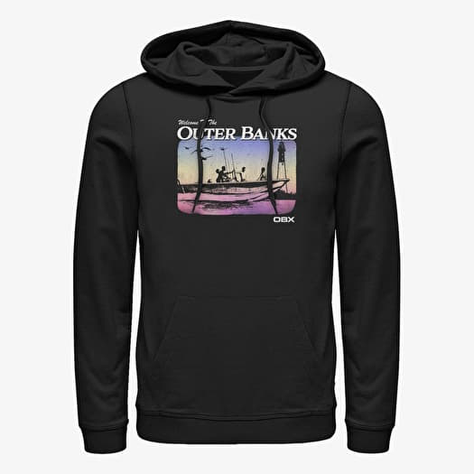 Sweatshirt Merch Netflix Outer Banks - Destination OBX Unisex Hoodie Black