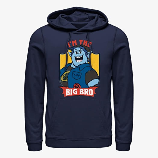 Pulóver Merch Pixar Onward - Big Bro Unisex Hoodie Navy Blue