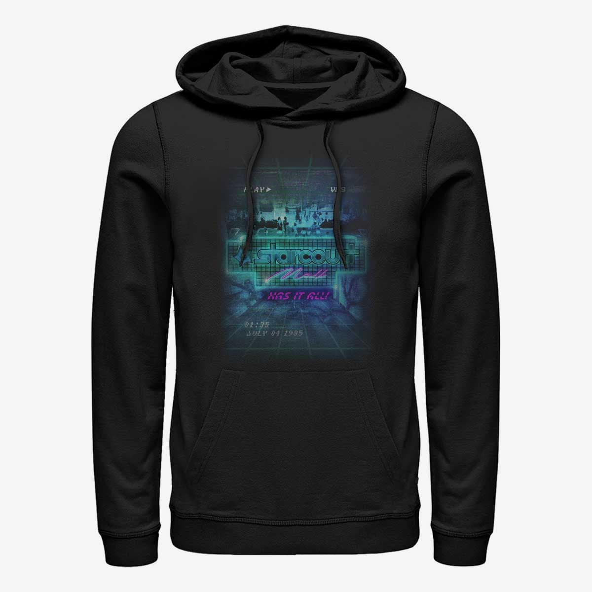 Dukserice Merch Netflix Stranger Things - Mall Poster Unisex Hoodie Black