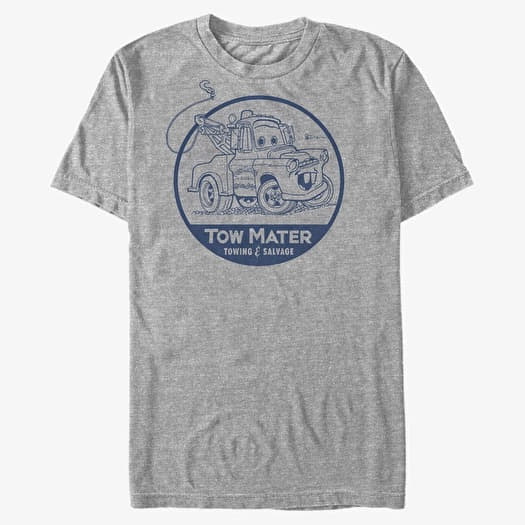 T-shirt Merch Pixar Cars 1-2 - Tow Mater Unisex T-Shirt Heather Grey