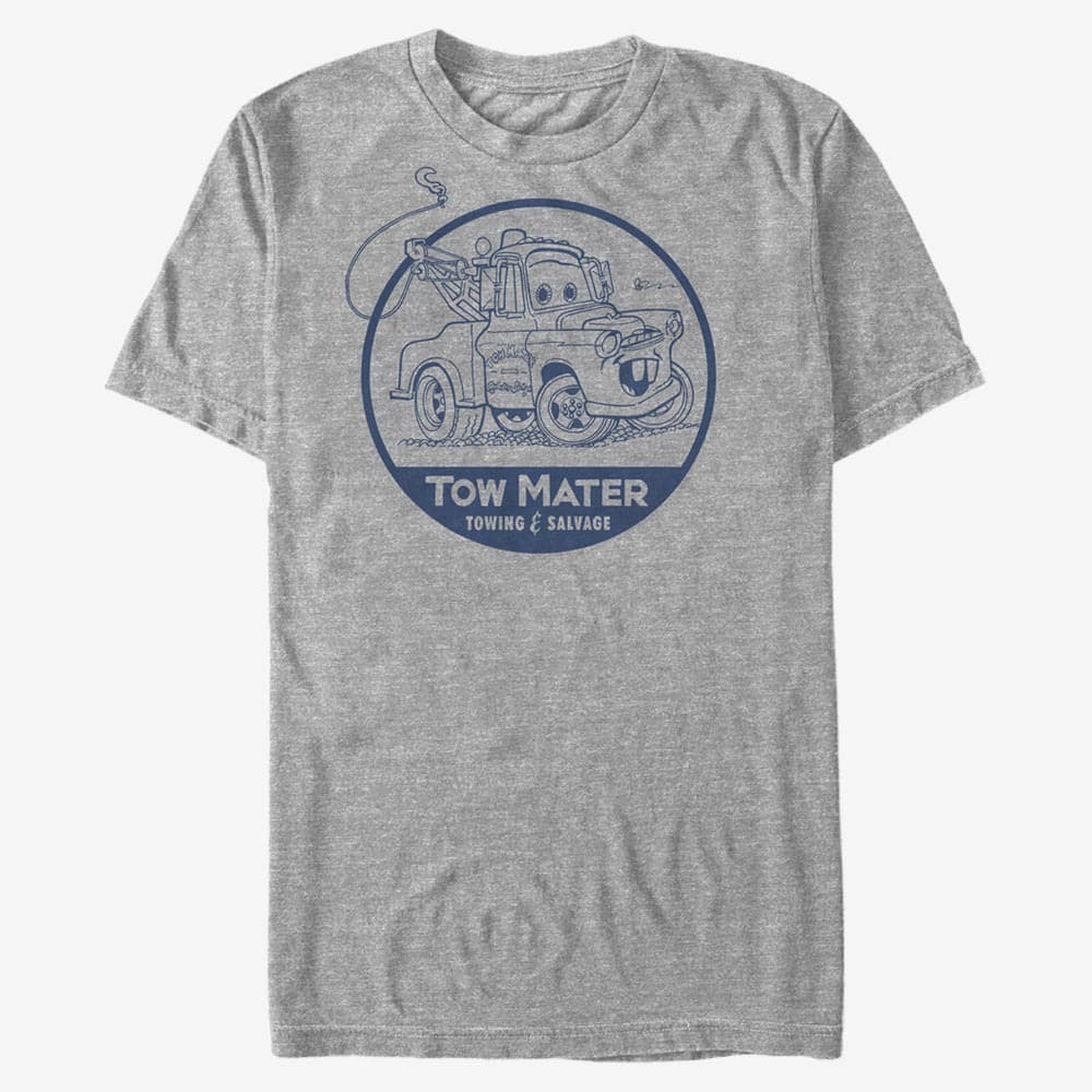 T-särgid Merch Pixar Cars 1-2 - Tow Mater Unisex T-Shirt Heather Grey
