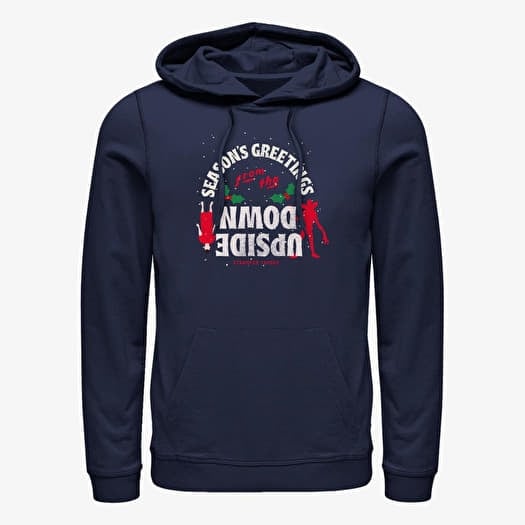 Majica Merch Netflix Stranger Things - Season's Greetings Unisex Hoodie Navy Blue