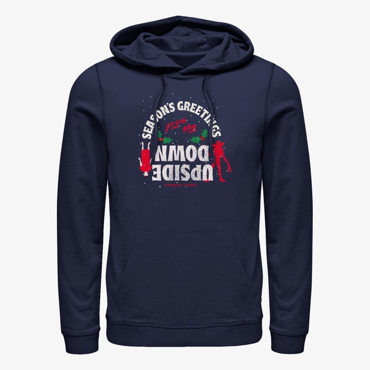 Hoodies and sweatshirts  Merch Netflix Stranger Things - Season's Greetings Unisex Hoodie Navy Blue