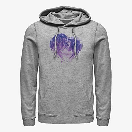 Sweatshirt Merch Twentieth Century Fox Avatar 2 - Avatar Face Heart Unisex Hoodie Heather Grey
